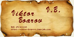 Viktor Boarov vizit kartica